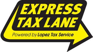 EXPRESS TAX LANE POWERED BY LOPEZ TAX SERVICE trademark