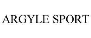 ARGYLE SPORT trademark