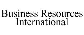 BUSINESS RESOURCES INTERNATIONAL trademark