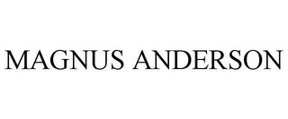 MAGNUS ANDERSON trademark