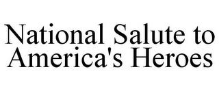 NATIONAL SALUTE TO AMERICA'S HEROES trademark