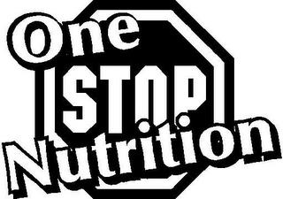 ONE STOP NUTRITION trademark