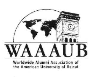 WAAAUB WORLDWIDE ALUMNI ASSOCIATION OF THE AMERICAN UNIVERSITY OF BEIRUT trademark