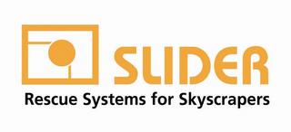 SLIDER RESCUE SYSTEM FOR SKYSCRAPERS trademark