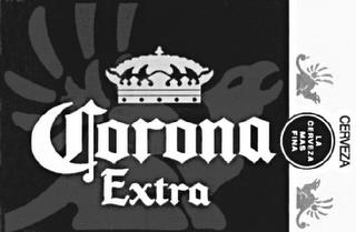 CORONA EXTRA CERVEZA LA CERVEZA MAS FINA trademark