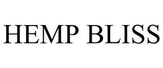 HEMP BLISS trademark