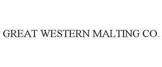 GREAT WESTERN MALTING CO. trademark