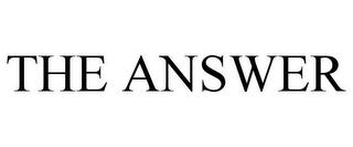 THE ANSWER trademark