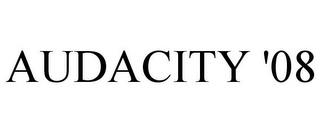 AUDACITY '08 trademark