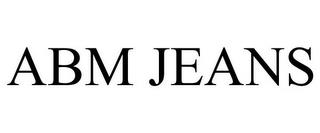 ABM JEANS trademark