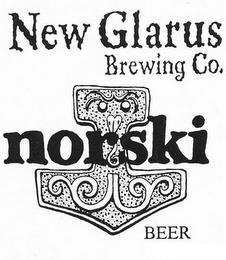 NEW GLARUS BREWING CO. NORSKI BEER trademark