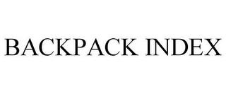 BACKPACK INDEX trademark