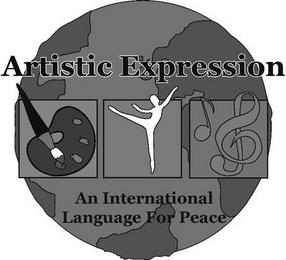 ARTISTIC EXPRESSION AN INTERNATIONAL LANGUAGE FOR PEACE trademark