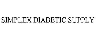 SIMPLEX DIABETIC SUPPLY trademark