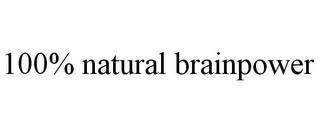 100% NATURAL BRAINPOWER trademark