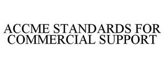 ACCME STANDARDS FOR COMMERCIAL SUPPORT trademark