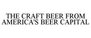 THE CRAFT BEER FROM AMERICA'S BEER CAPITAL trademark