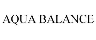 AQUA BALANCE trademark