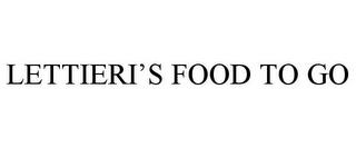 LETTIERI'S FOOD TO GO trademark