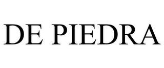 DE PIEDRA trademark