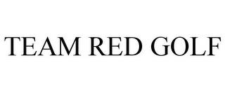 TEAM RED GOLF trademark