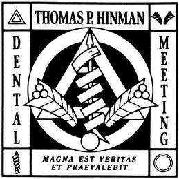 THOMAS P. HINMAN DENTAL MEETING MAGNA EST VERITAS ET PRAEVALEBIT trademark