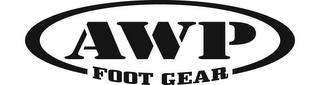 AWP FOOT GEAR trademark