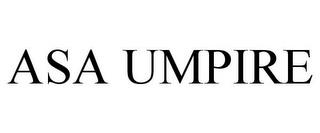 ASA UMPIRE trademark