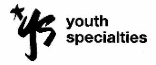 YS YOUTH SPECIALTIES trademark