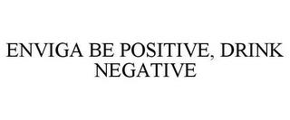 ENVIGA BE POSITIVE, DRINK NEGATIVE trademark