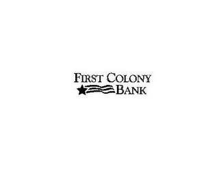 FIRST COLONY BANK trademark