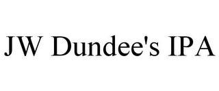 JW DUNDEE'S IPA trademark