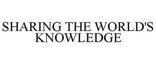 SHARING THE WORLD'S KNOWLEDGE trademark