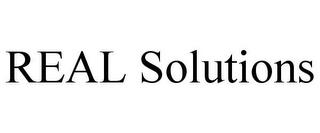 REAL SOLUTIONS trademark