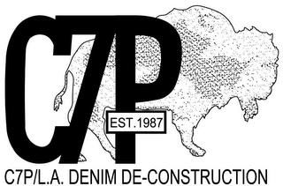 C7P EST. 1987 C7P/L.A. DENIM DE-CONSTRUCTION trademark