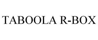 TABOOLA R-BOX trademark