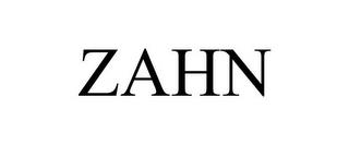 ZAHN trademark