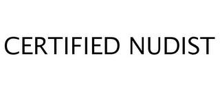 CERTIFIED NUDIST trademark