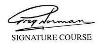 GREG NORMAN SIGNATURE COURSE trademark