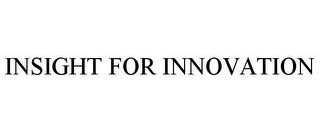 INSIGHT FOR INNOVATION trademark