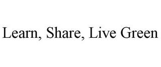 LEARN, SHARE, LIVE GREEN trademark