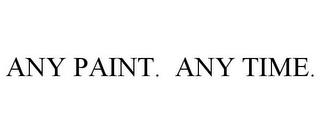 ANY PAINT. ANY TIME. trademark