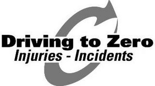 DRIVING TO ZERO INJURIES - INCIDENTS trademark