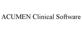 ACUMEN CLINICAL SOFTWARE trademark