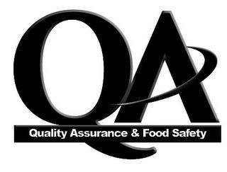 QA QUALITY ASSURANCE & FOOD SAFETY trademark