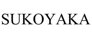 SUKOYAKA trademark