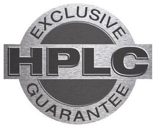 EXCLUSIVE HPLC GUARANTEE trademark