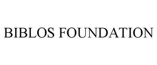 BIBLOS FOUNDATION trademark