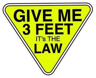 GIVE ME 3 FEET IT'S THE LAW trademark