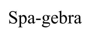 SPA-GEBRA trademark